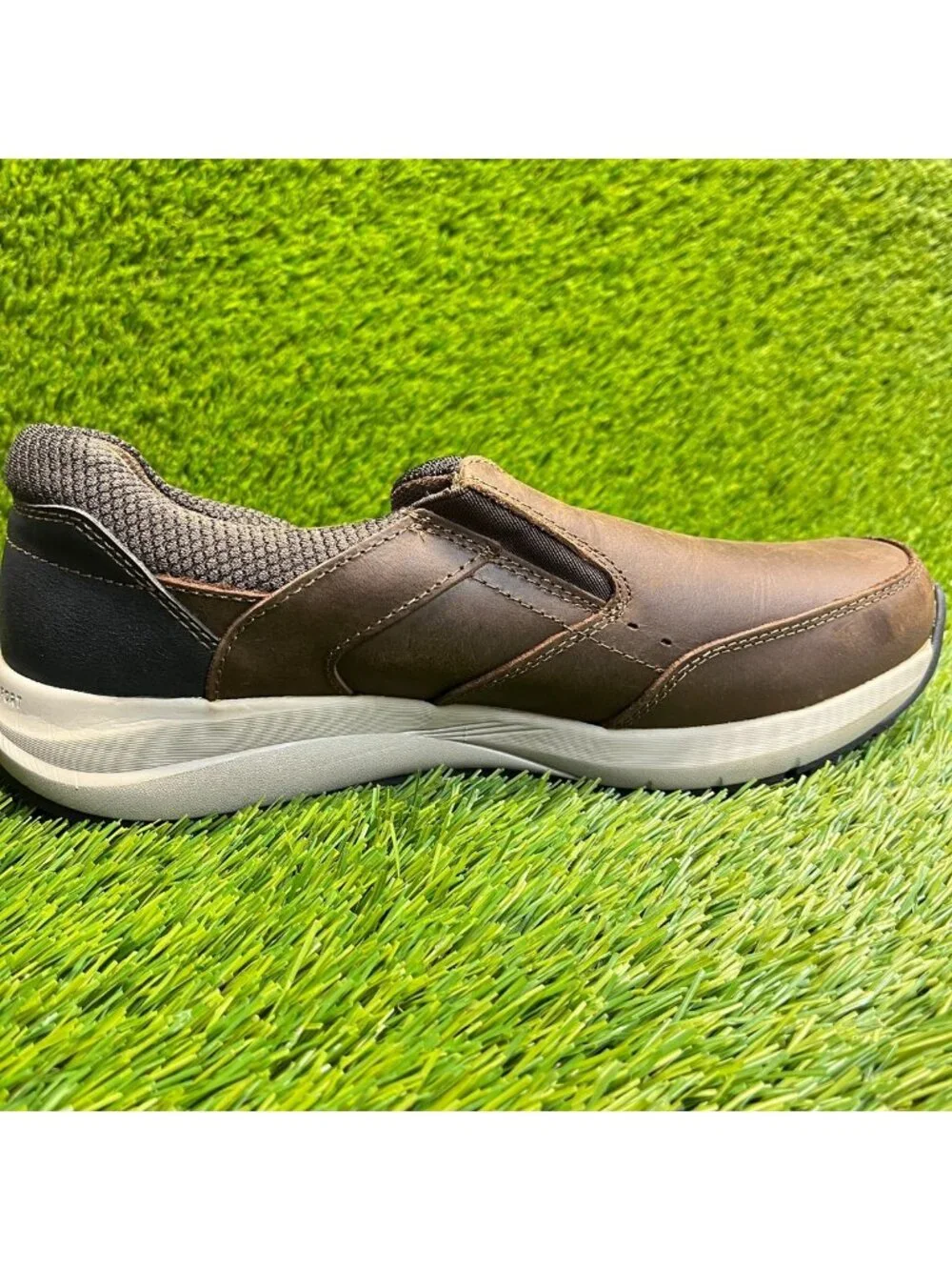 Nunn Bush Excursion Mens Size 8.5M Brown Casual Classic Moc Toe Slip On Shoes